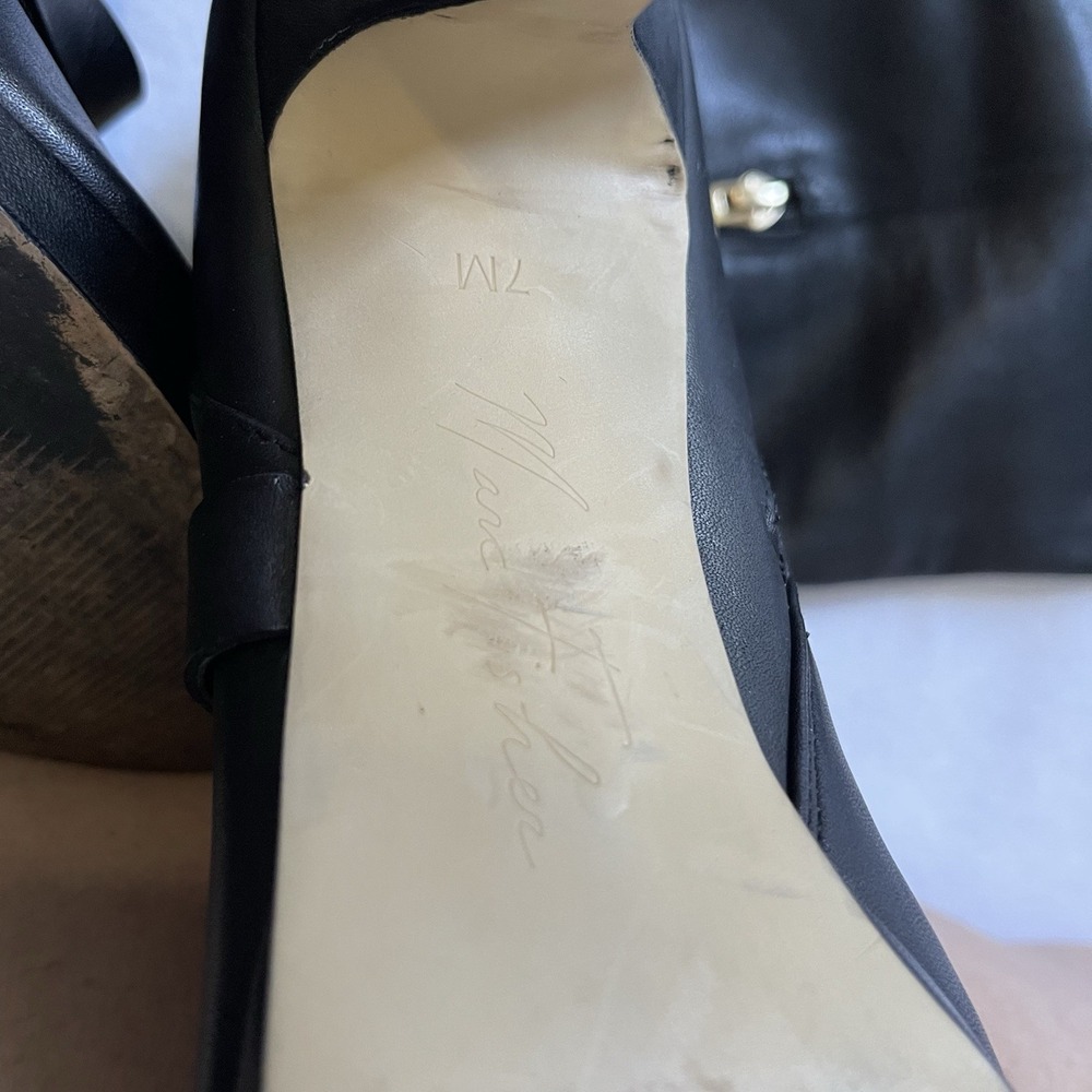 Women's Thin High Heel Boots,Leather Platform, Size 7 - Picture 9 of 9